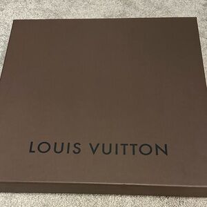 Authentic Louis Vuitton Brown Box 13 long by 14 wide excellent condition